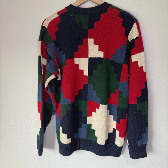 Bold Vintage Geometric Sweater – ARCHITECT (M) - Picture 2 of 4